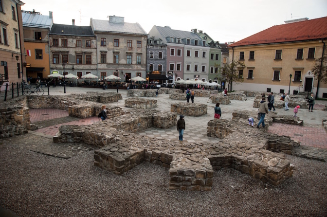 旧市街地にある旧広場Plac Po Farze　photo by Grazyna Saniuk