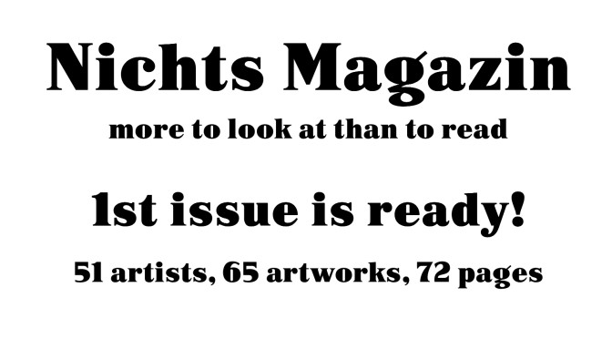 新アートマガジン、”Nichts Magazine”　51人のアーティストによる65のアートワーク全72ページ、オンラインで公開